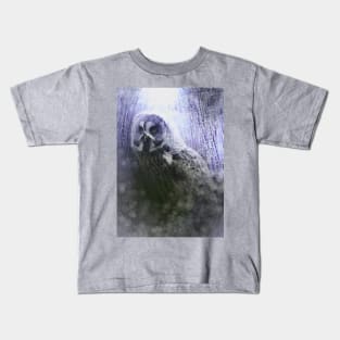 Gray Owl Spirit Kids T-Shirt